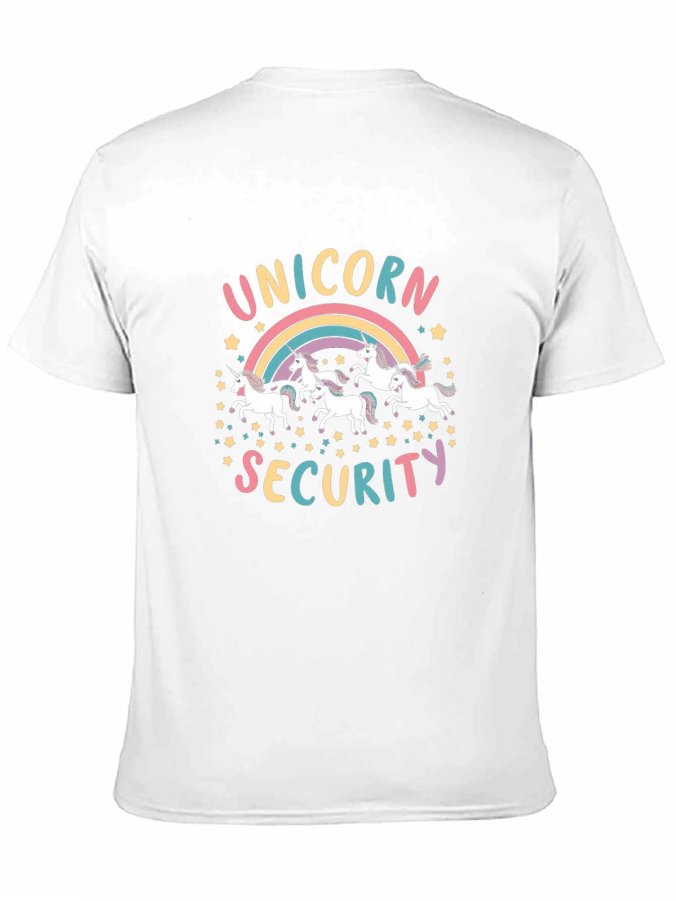 Unicorn Security Graphic T-Shirt - Black