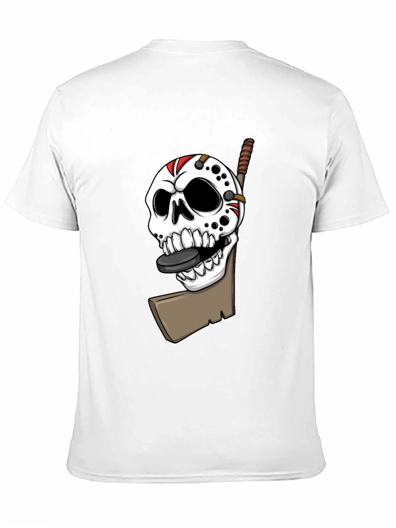 Hockey Skull T-Shirt - Black Graphic Tee