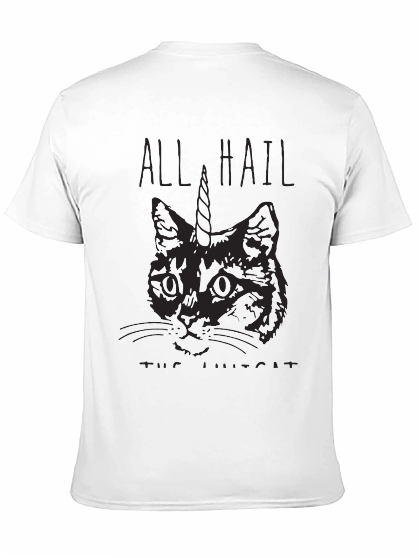 All Hail the Unicat Black T-Shirt