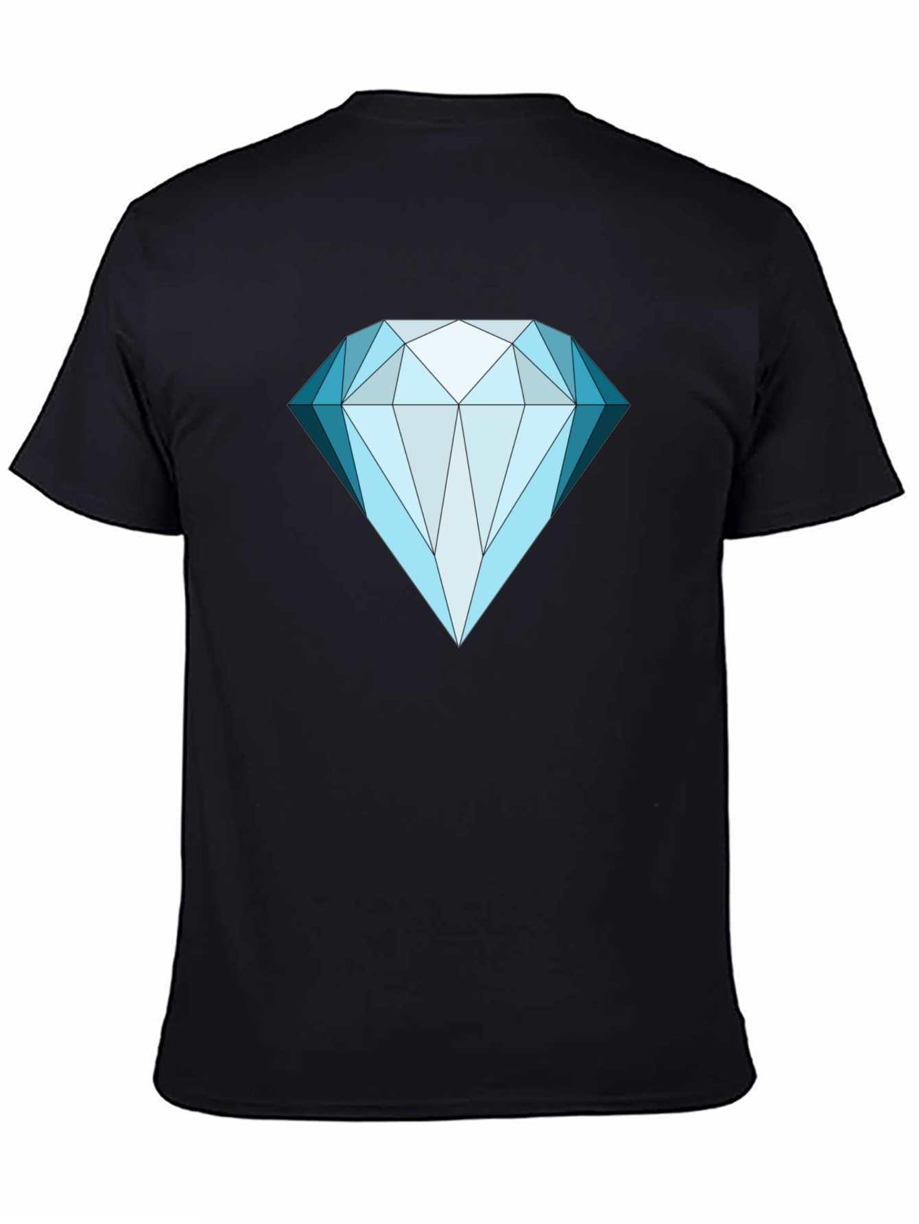 Diamond Graphic Tee - Bold Black Shirt