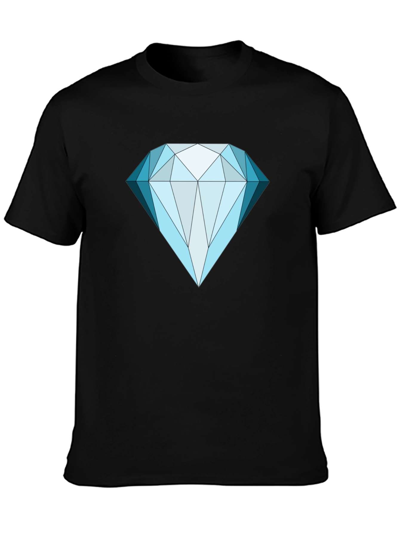 Diamond Graphic Tee - Bold Black Shirt