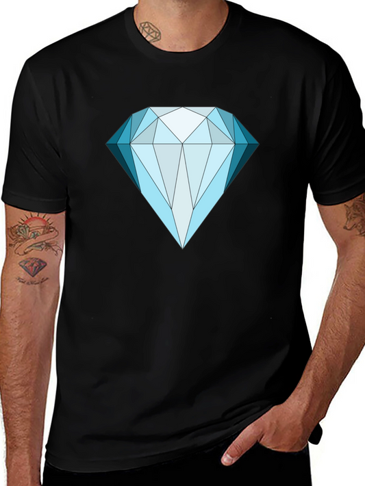 Diamond Graphic Tee - Bold Black Shirt