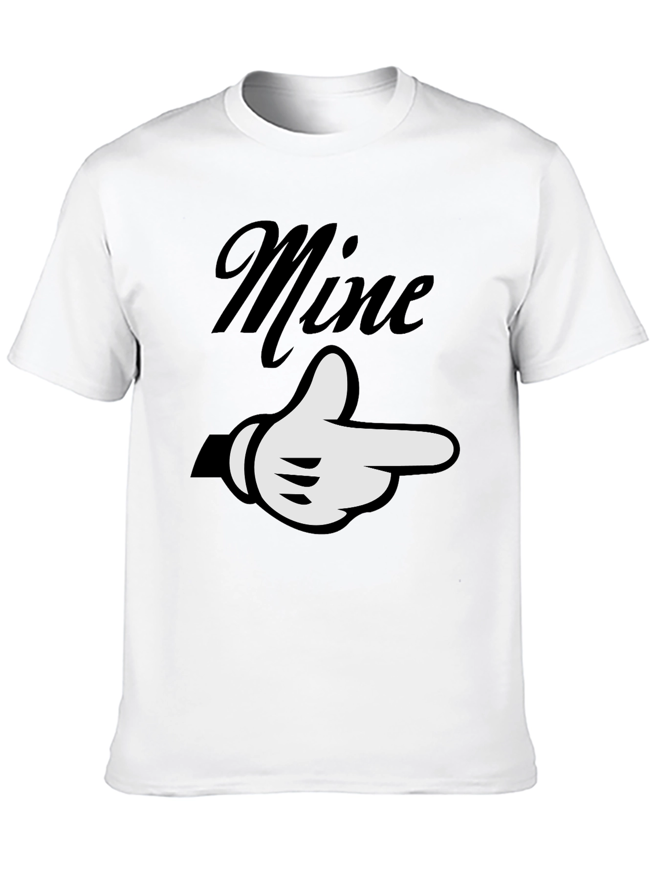 Mine Pointing Hand Graphic Tee - Unisex Soft Cotton