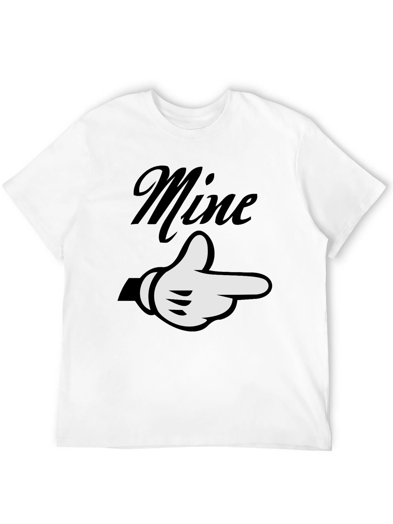 Mine Pointing Hand Graphic Tee - Unisex Soft Cotton