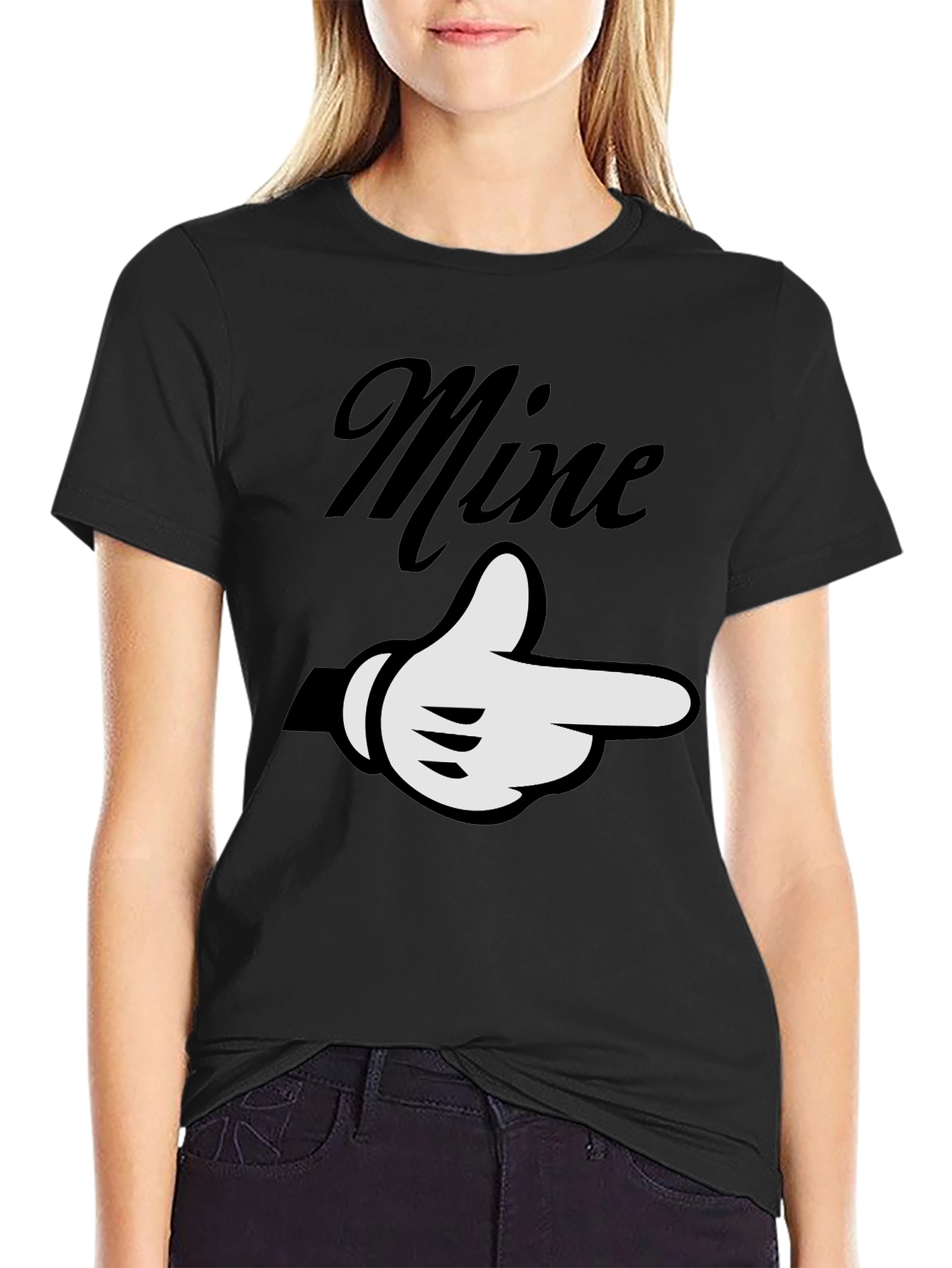 Mine Pointing Hand Graphic Tee - Unisex Soft Cotton