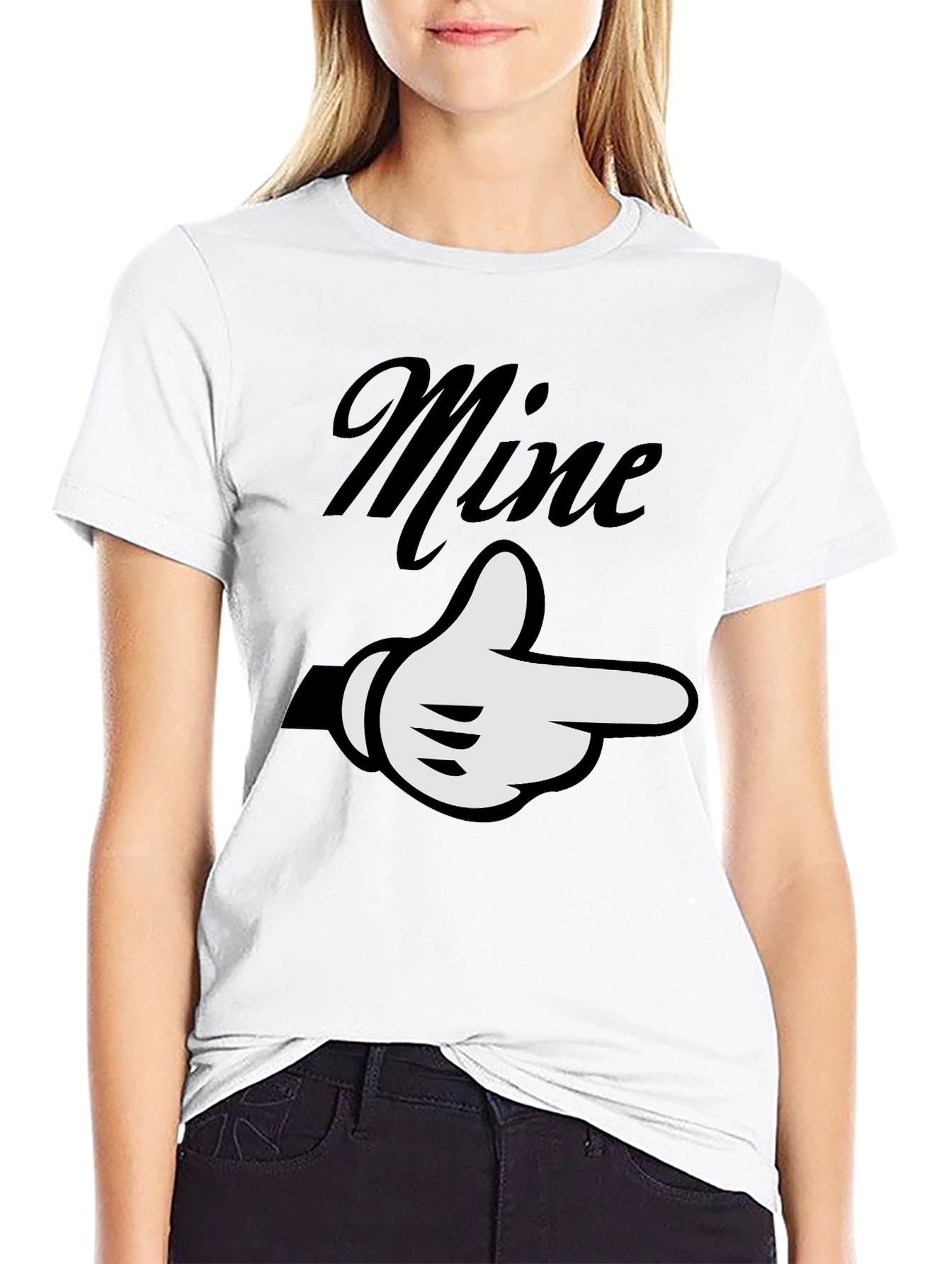 Mine Pointing Hand Graphic Tee - Unisex Soft Cotton