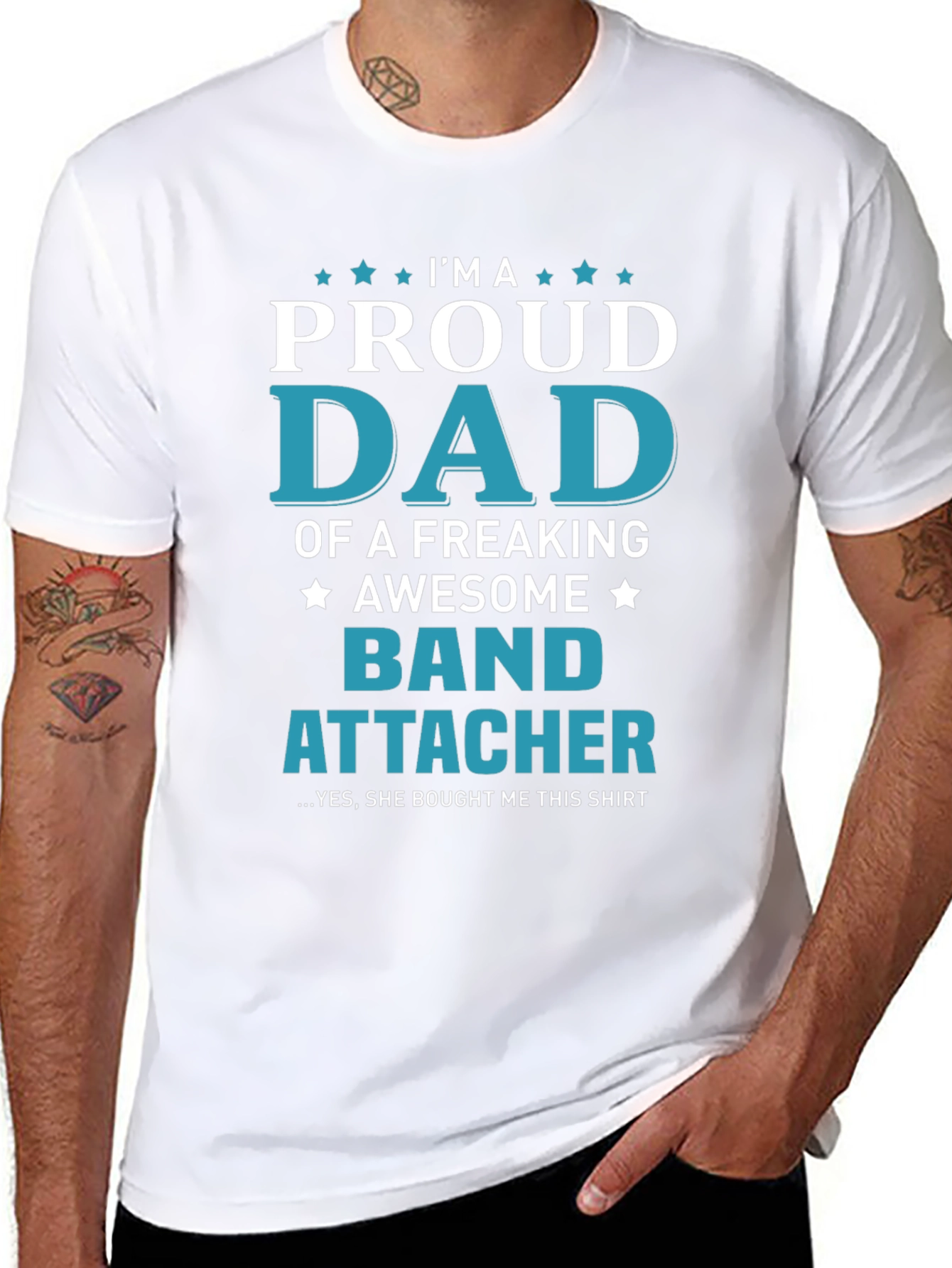 Proud Dad of a Band Attacher T-Shirt