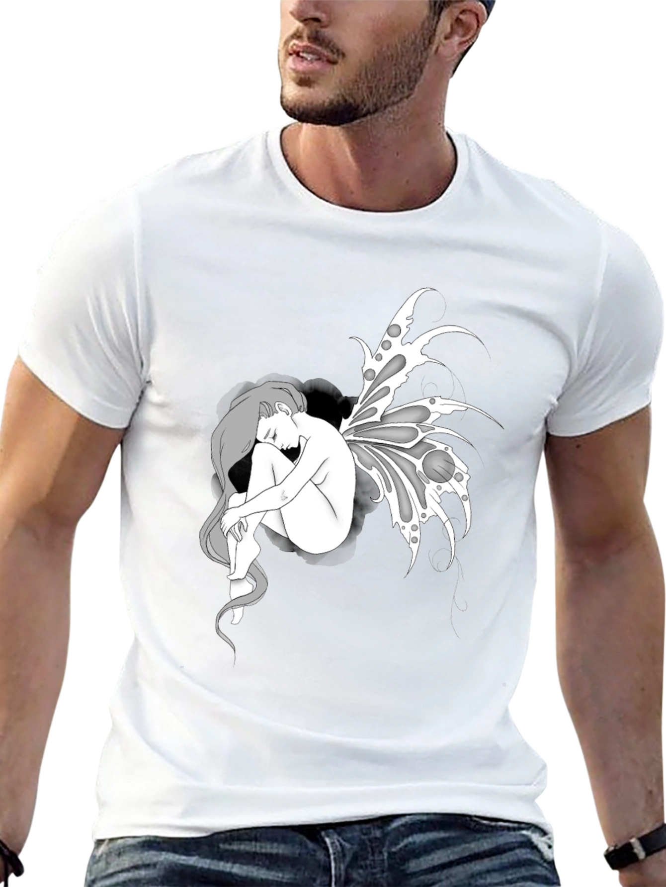Fairy Graphic Black T-Shirt
