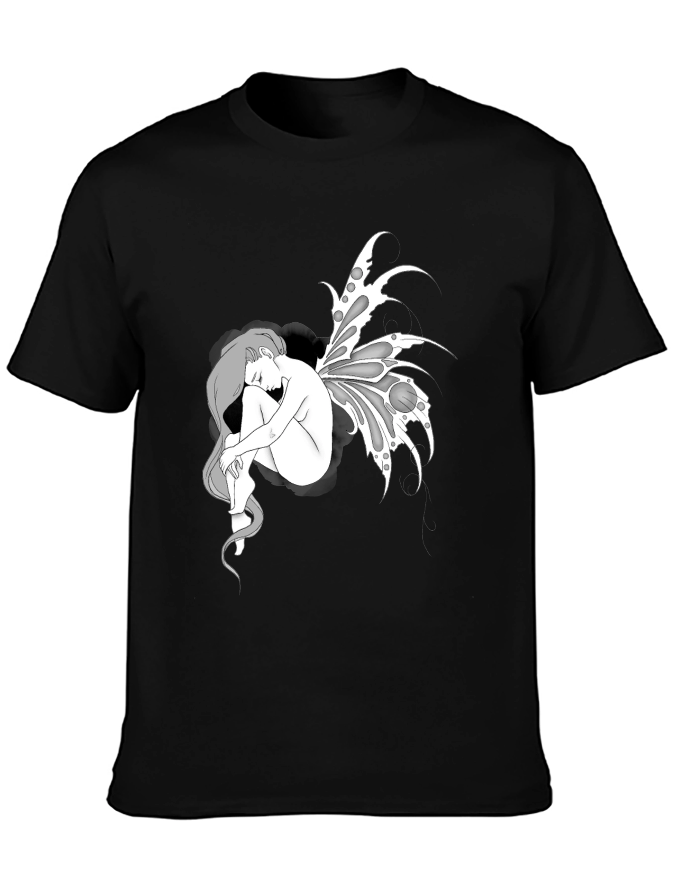 Fairy Graphic Black T-Shirt