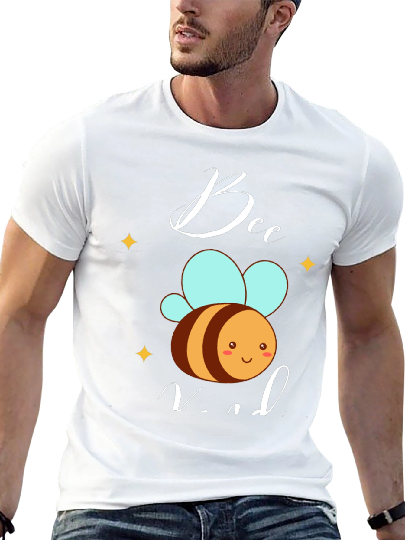 Bee Kind T-Shirt -  Mens Black Graphic Tee