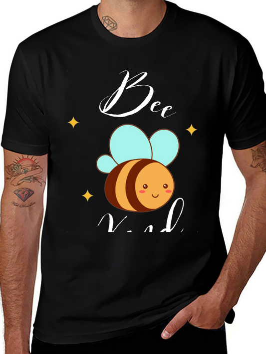 Bee Kind T-Shirt -  Mens Black Graphic Tee