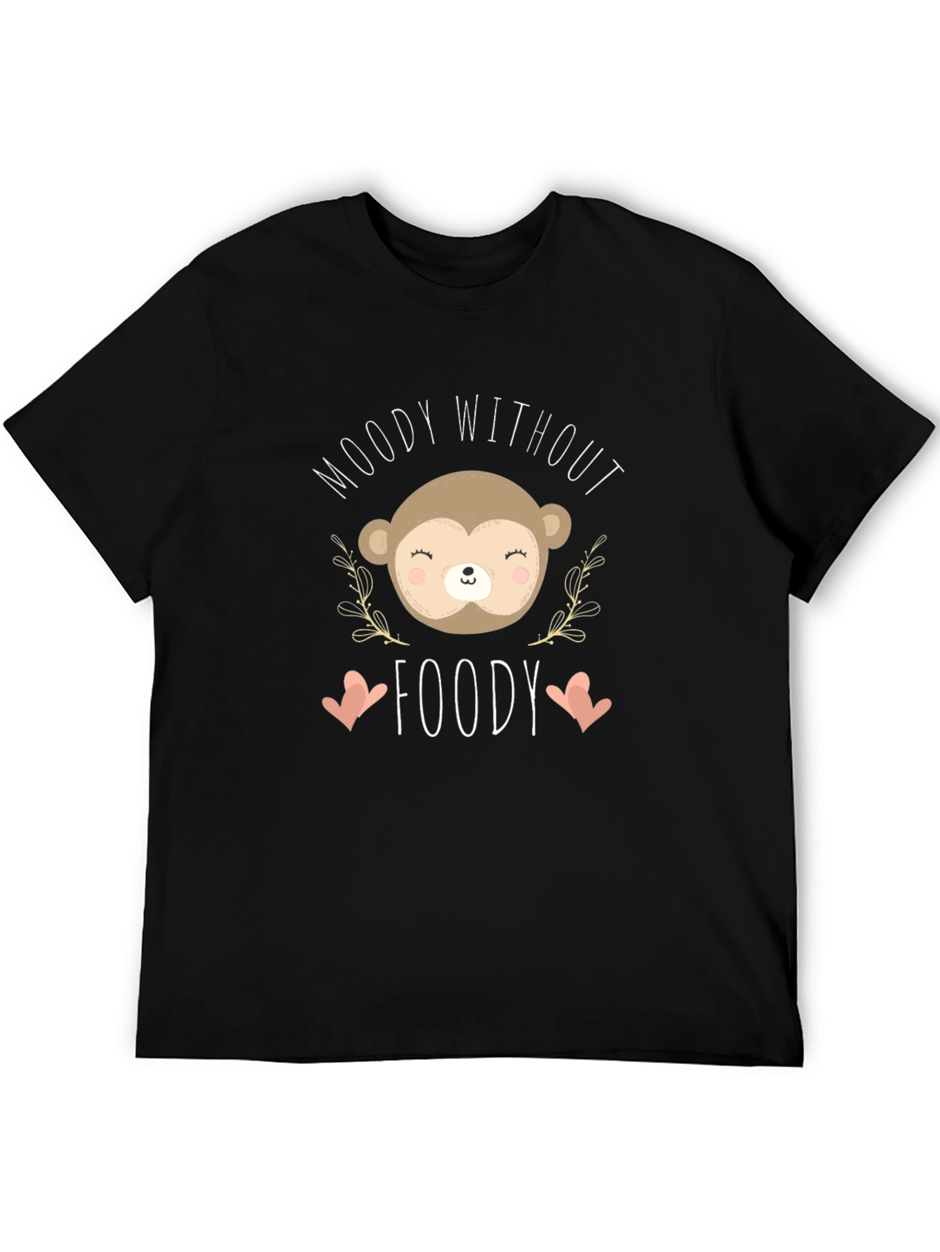 Moody Without Foody Black Graphic Tee