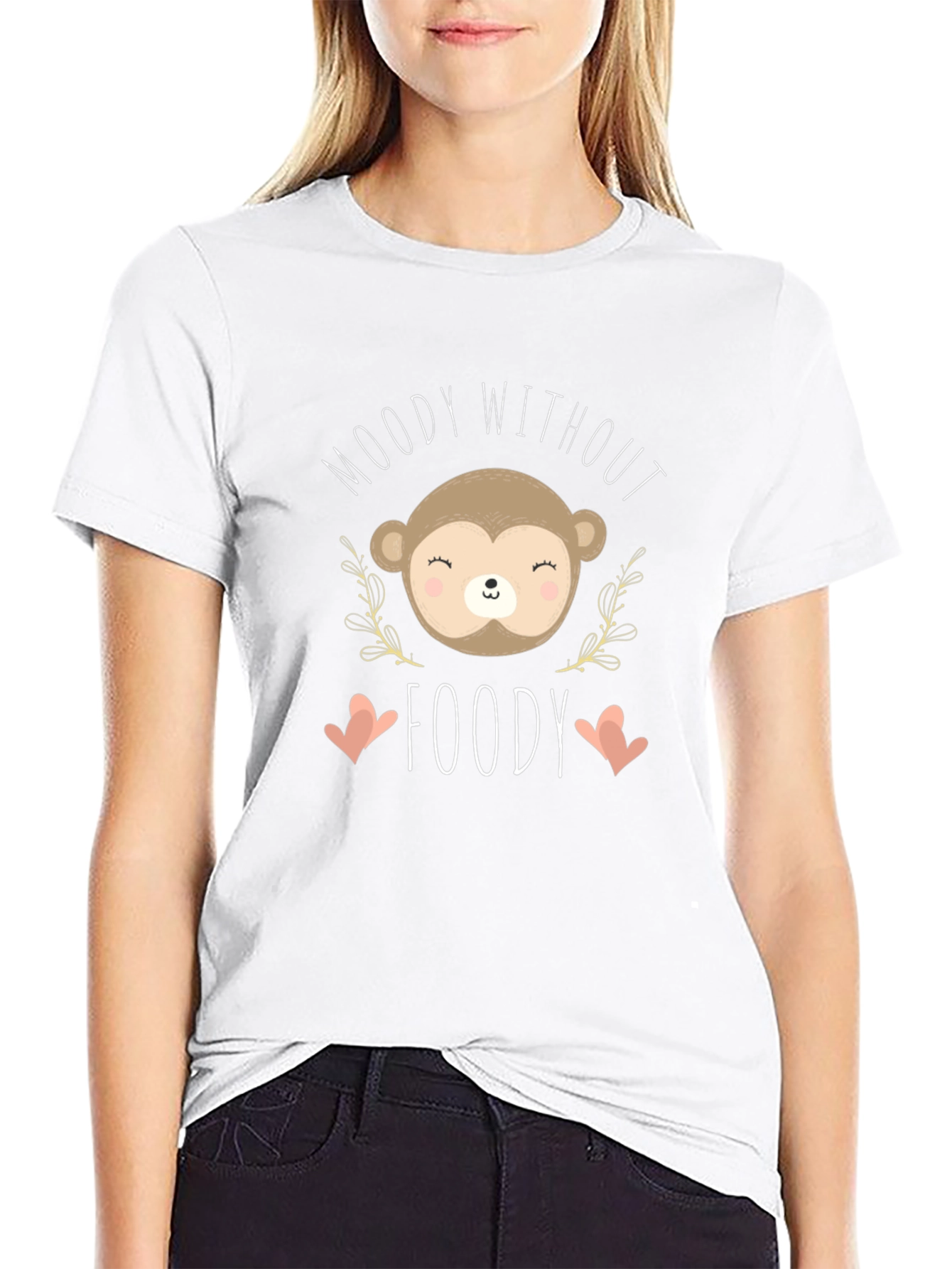 Moody Without Foody Black Graphic Tee