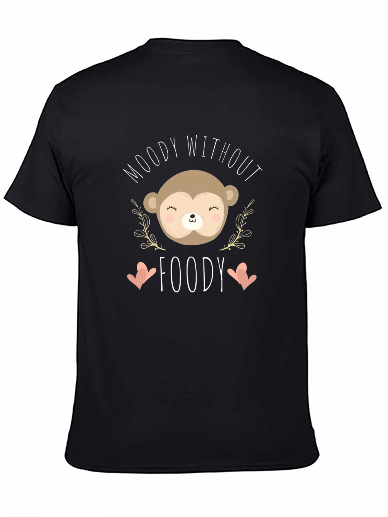 Moody Without Foody Black Graphic Tee