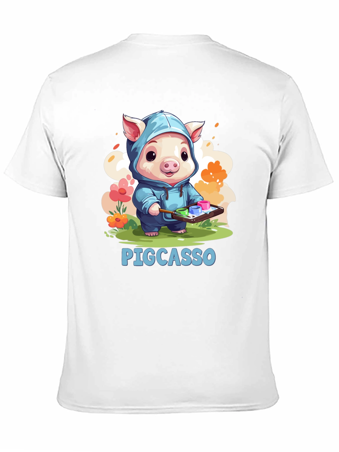 Pigcasso Artist Pig Black T-Shirt
