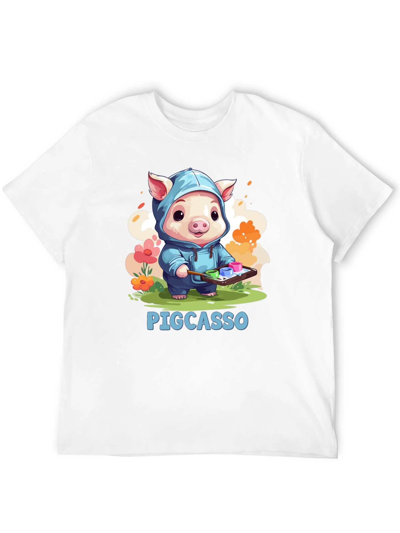 Pigcasso Artist Pig Black T-Shirt