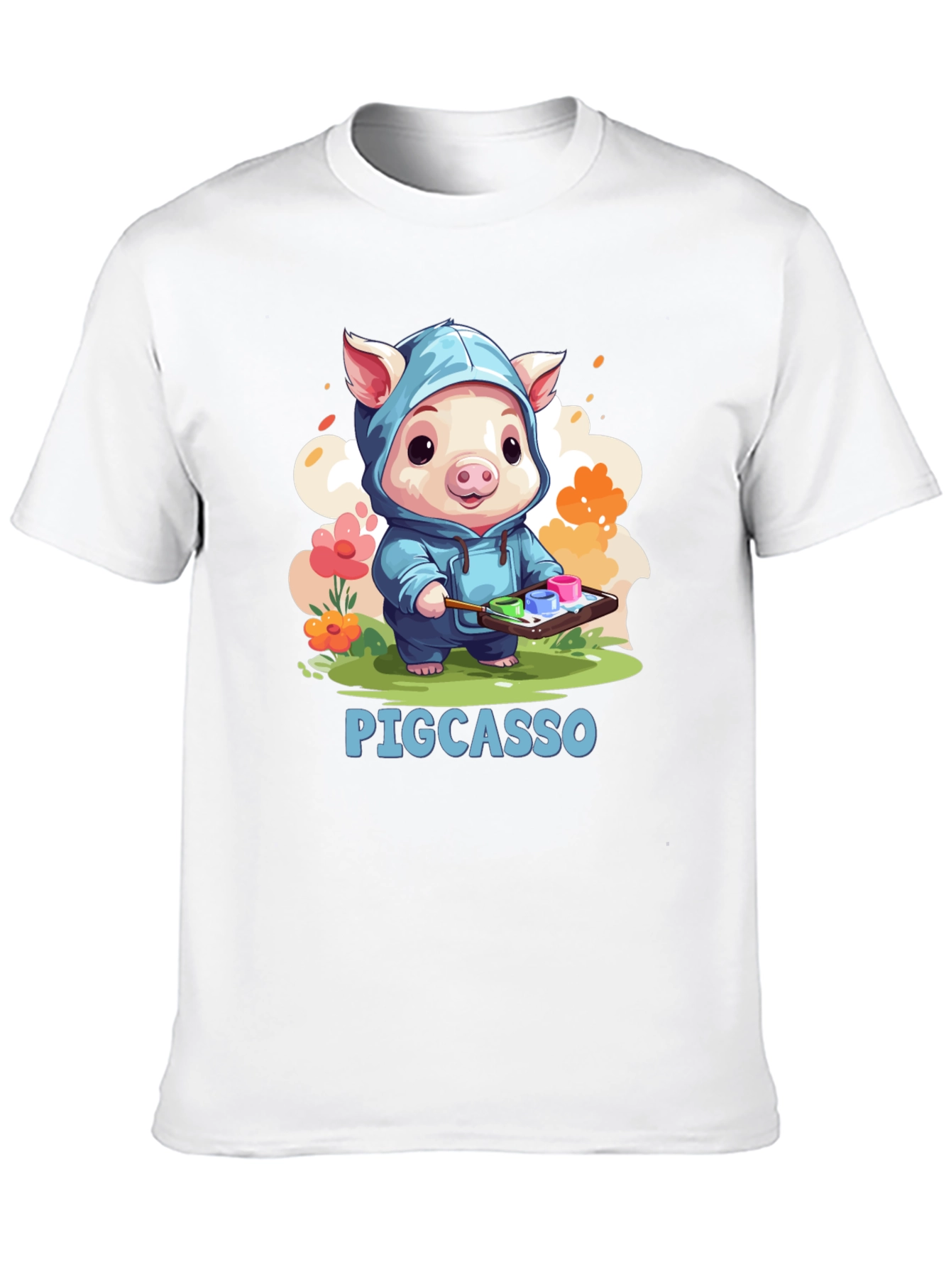 Pigcasso Artist Pig Black T-Shirt
