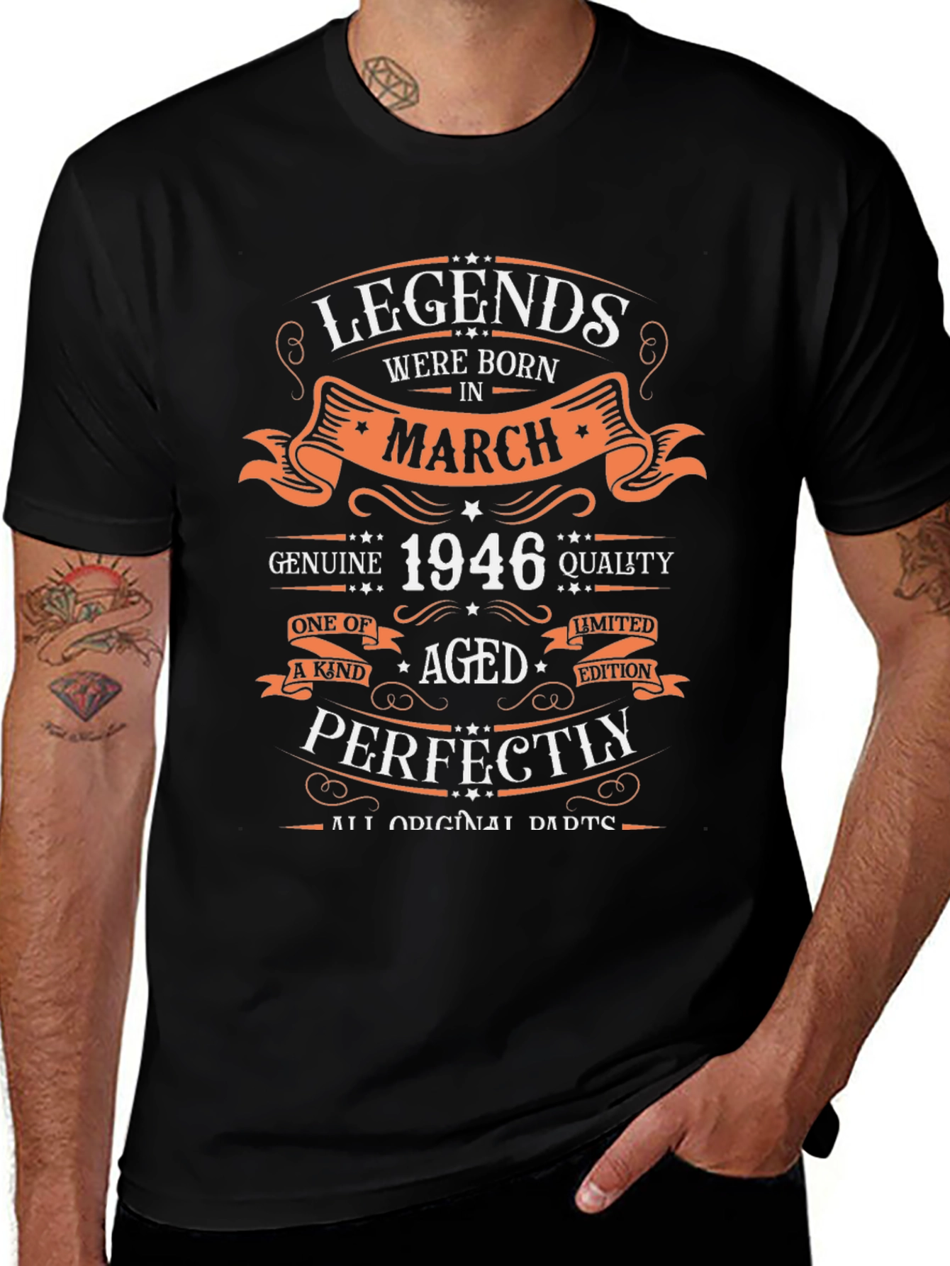 Legends Born in March 1946 T-Shirt