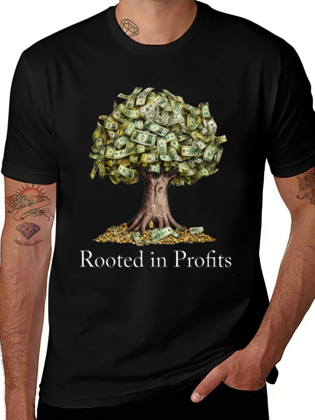 Rooted in Profits Graphic T-Shirt
