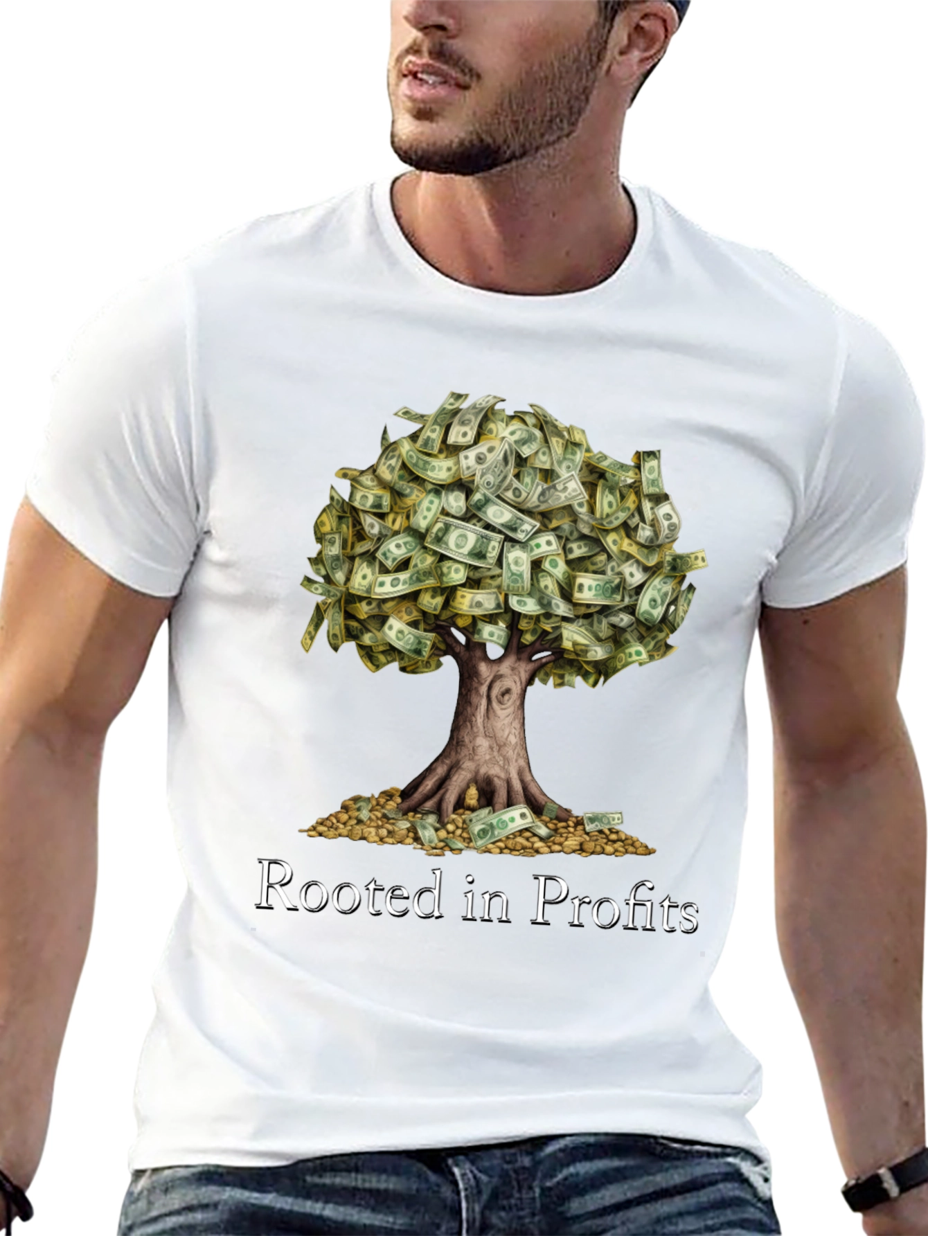 Rooted in Profits Graphic T-Shirt