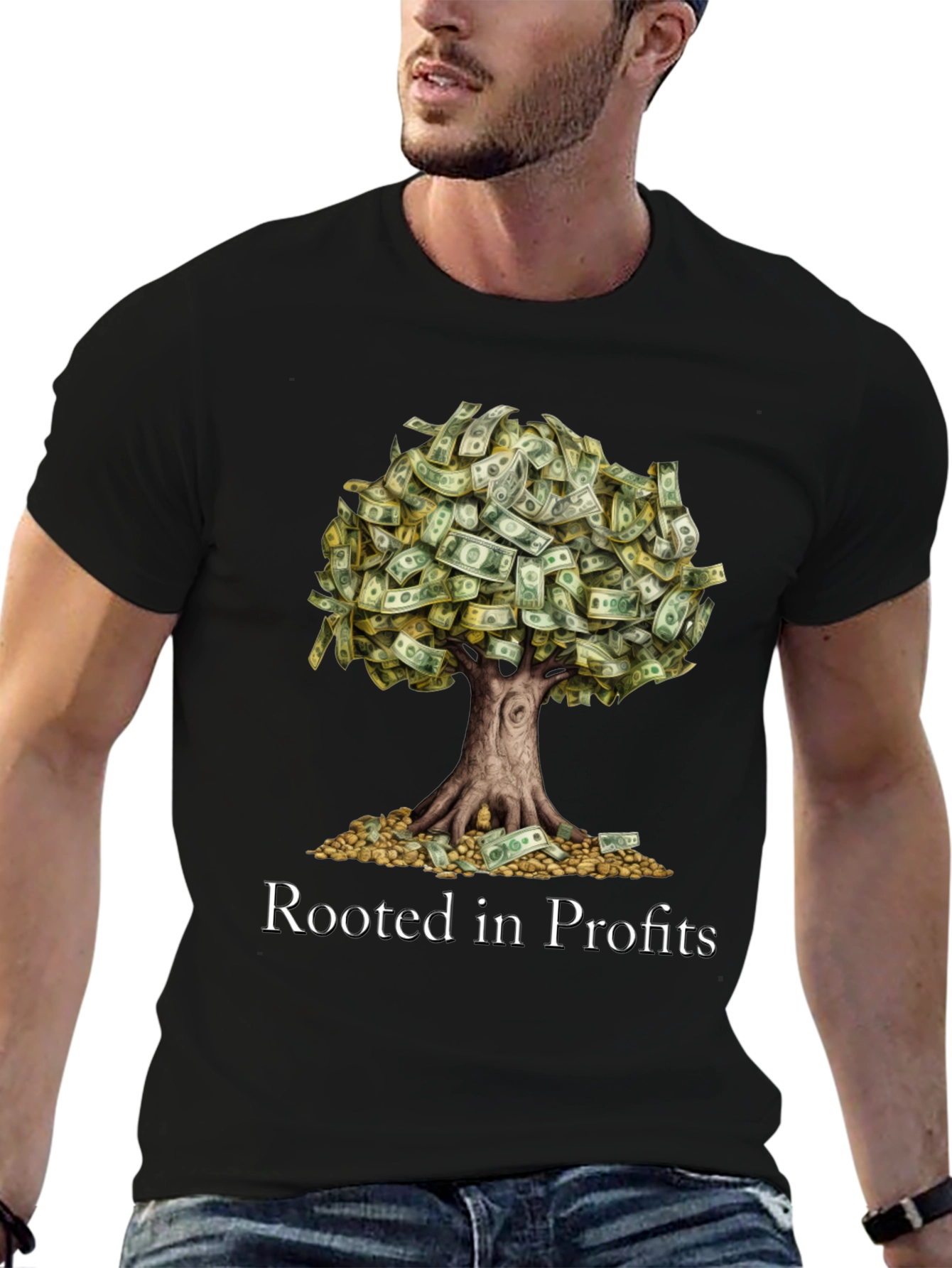 Rooted in Profits Graphic T-Shirt