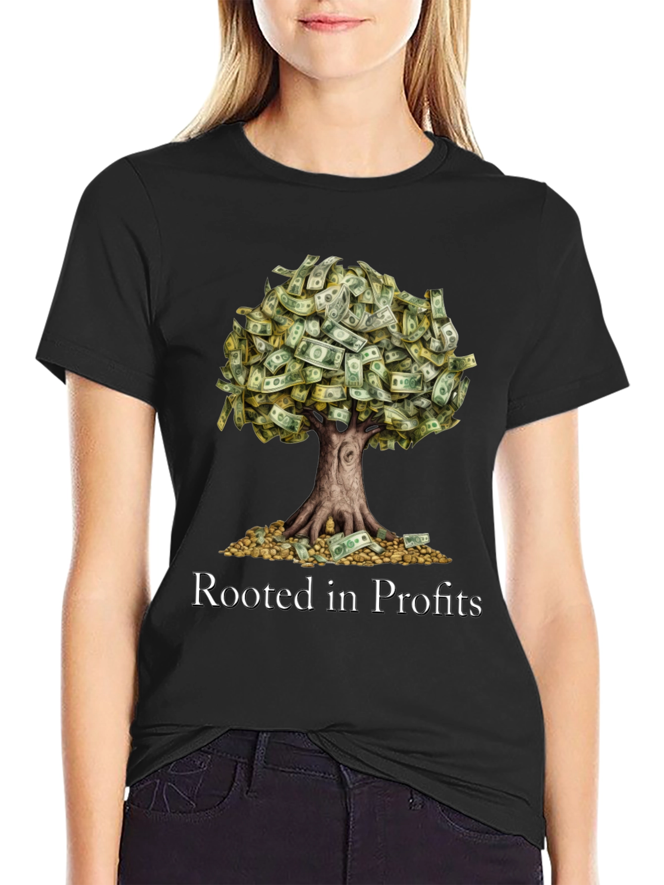 Rooted in Profits Graphic T-Shirt