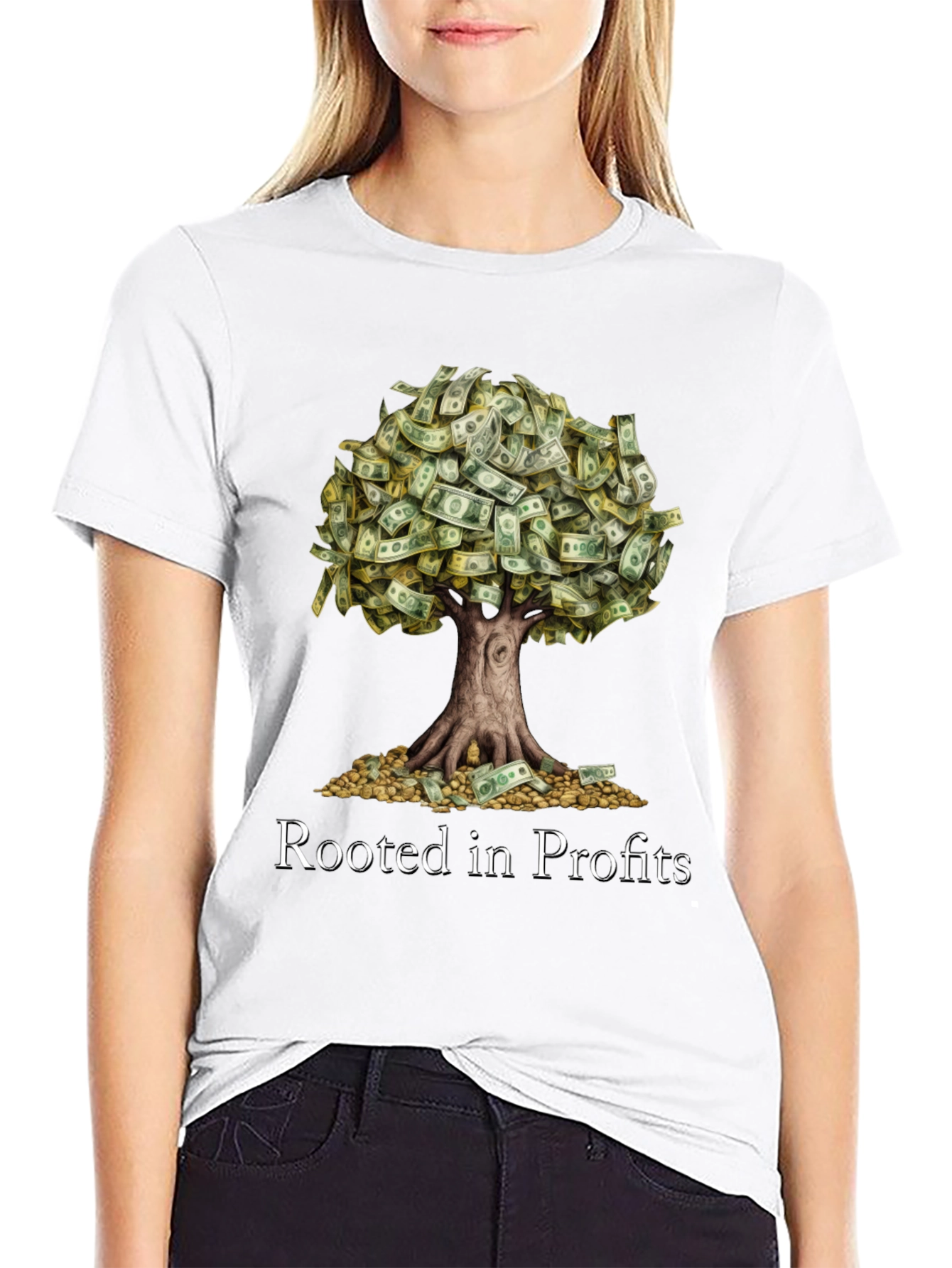 Rooted in Profits Graphic T-Shirt