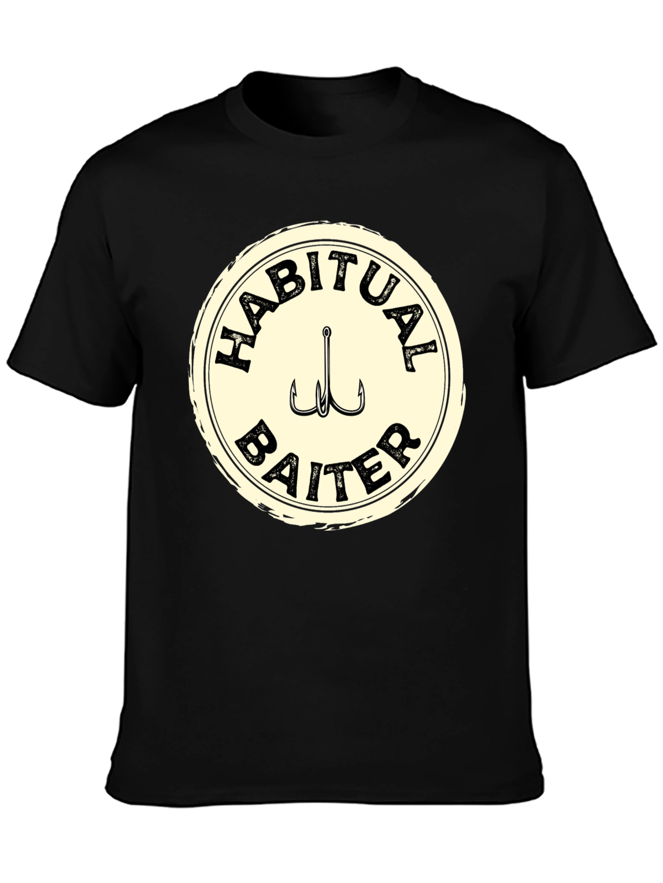 Habitual Baiter Fishing T-Shirt - Black