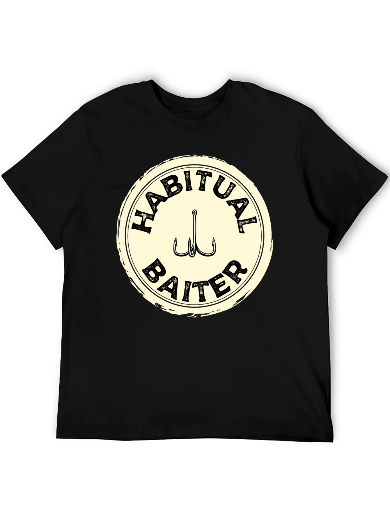 Habitual Baiter Fishing T-Shirt - Black