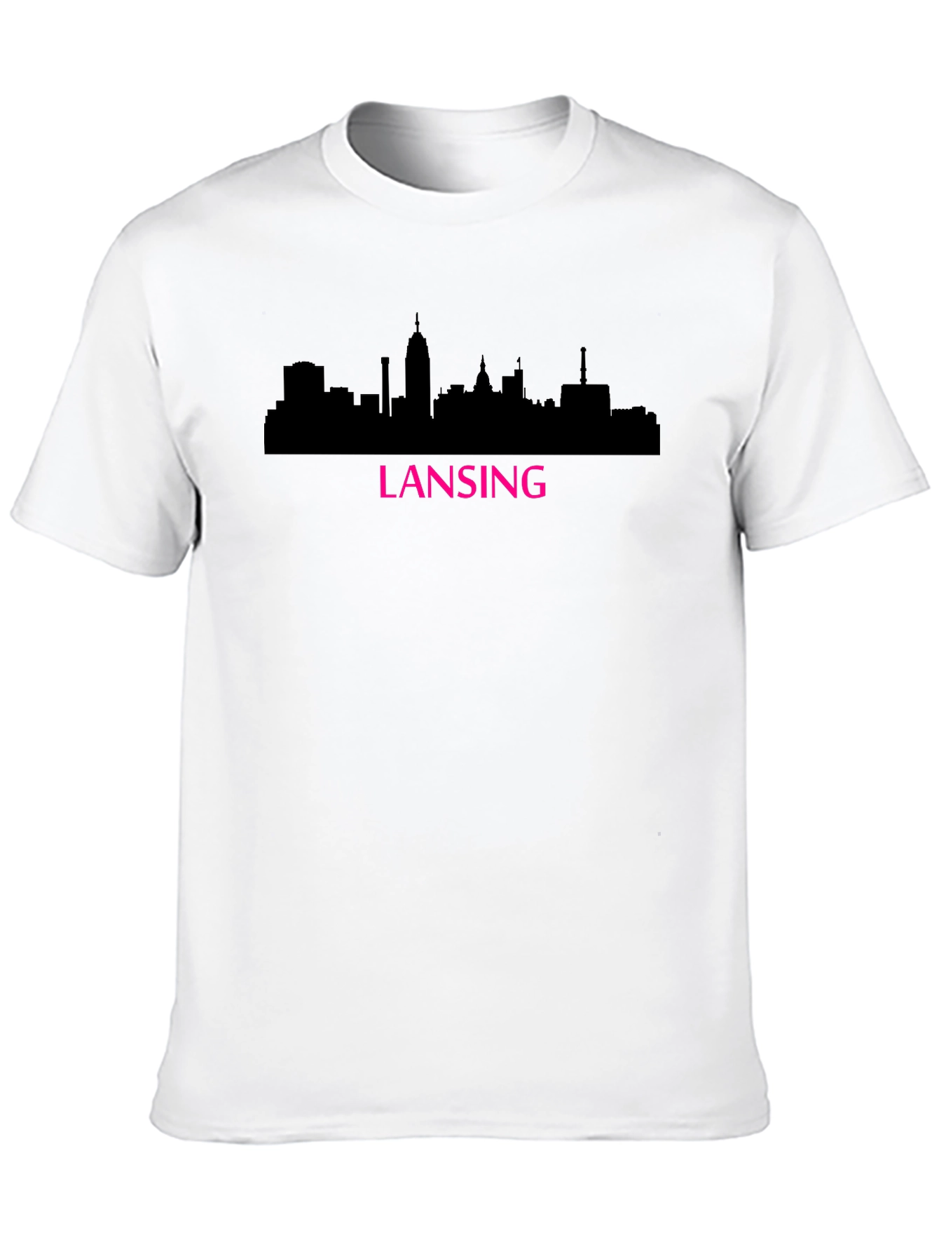 Lansing Skyline Graphic Tee - Black