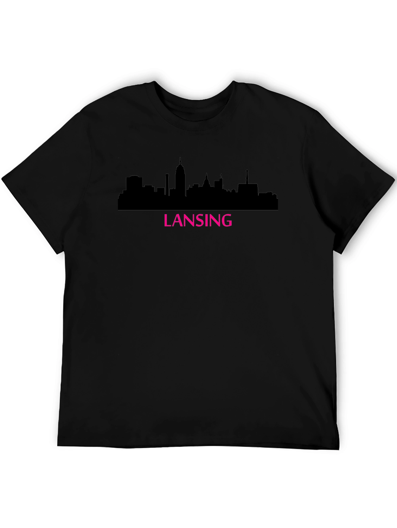 Lansing Skyline Graphic Tee - Black