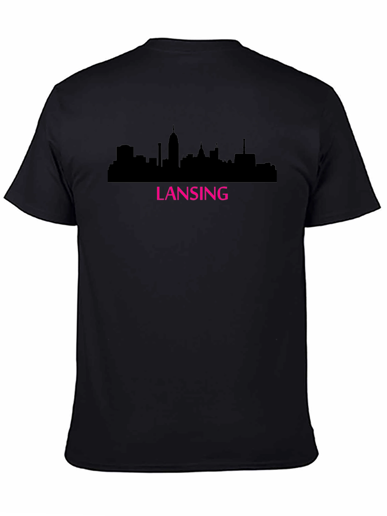 Lansing Skyline Graphic Tee - Black