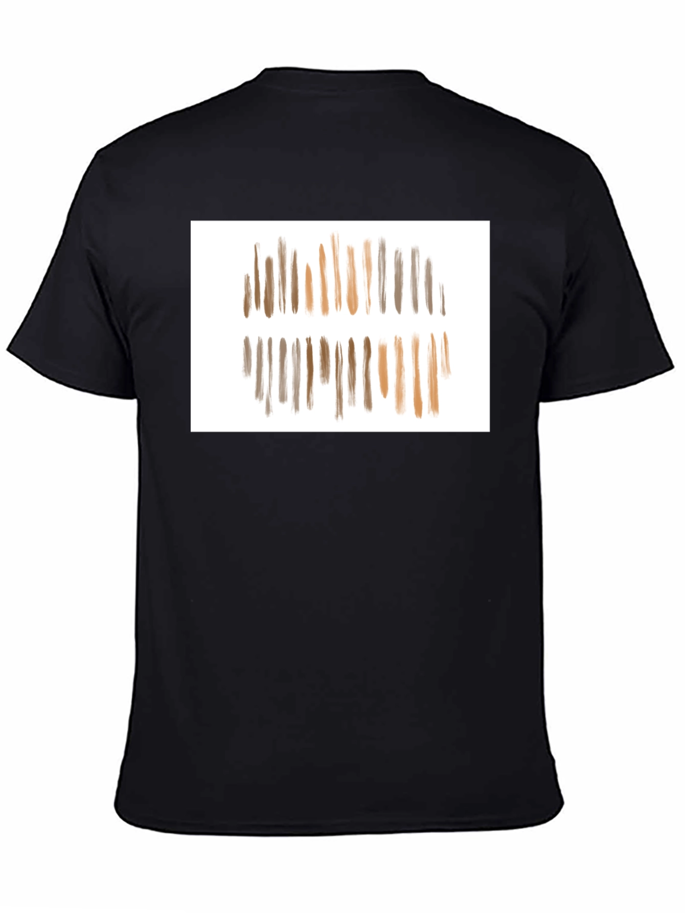 Abstract Stripe Graphic Tee - Modern Casual Style