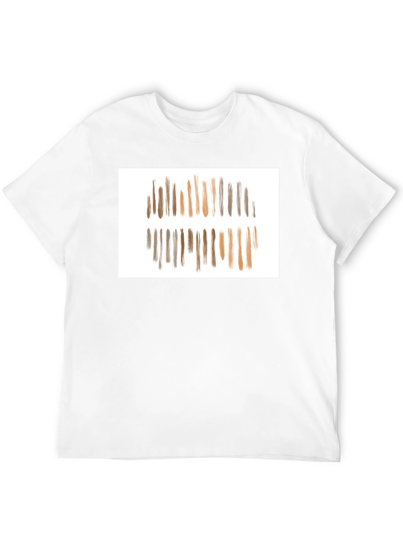 Abstract Stripe Graphic Tee - Modern Casual Style