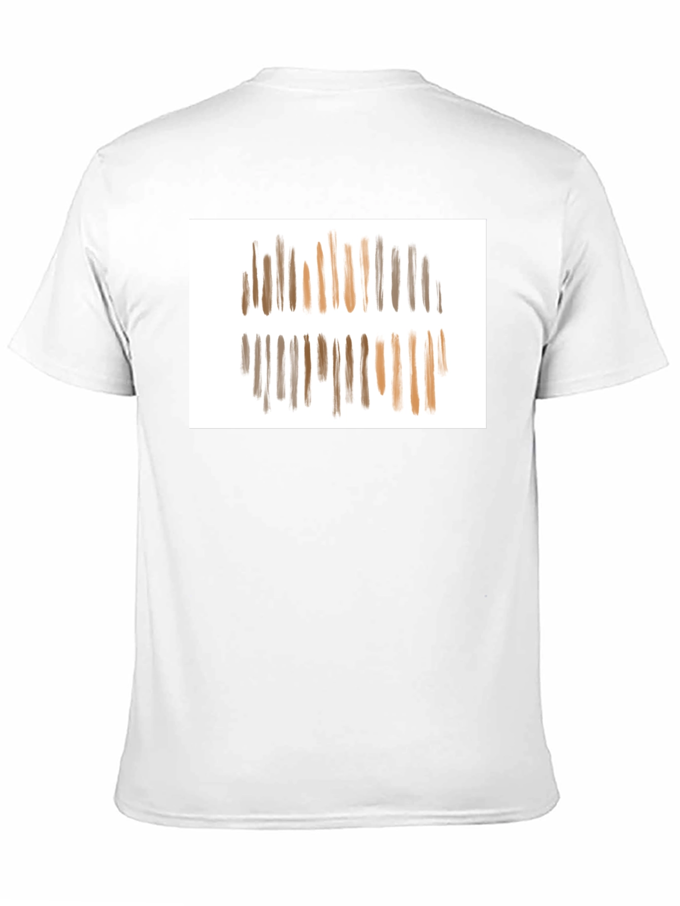 Abstract Stripe Graphic Tee - Modern Casual Style