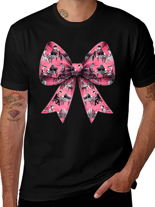 Piano Bow T-Shirt - Musical Gift