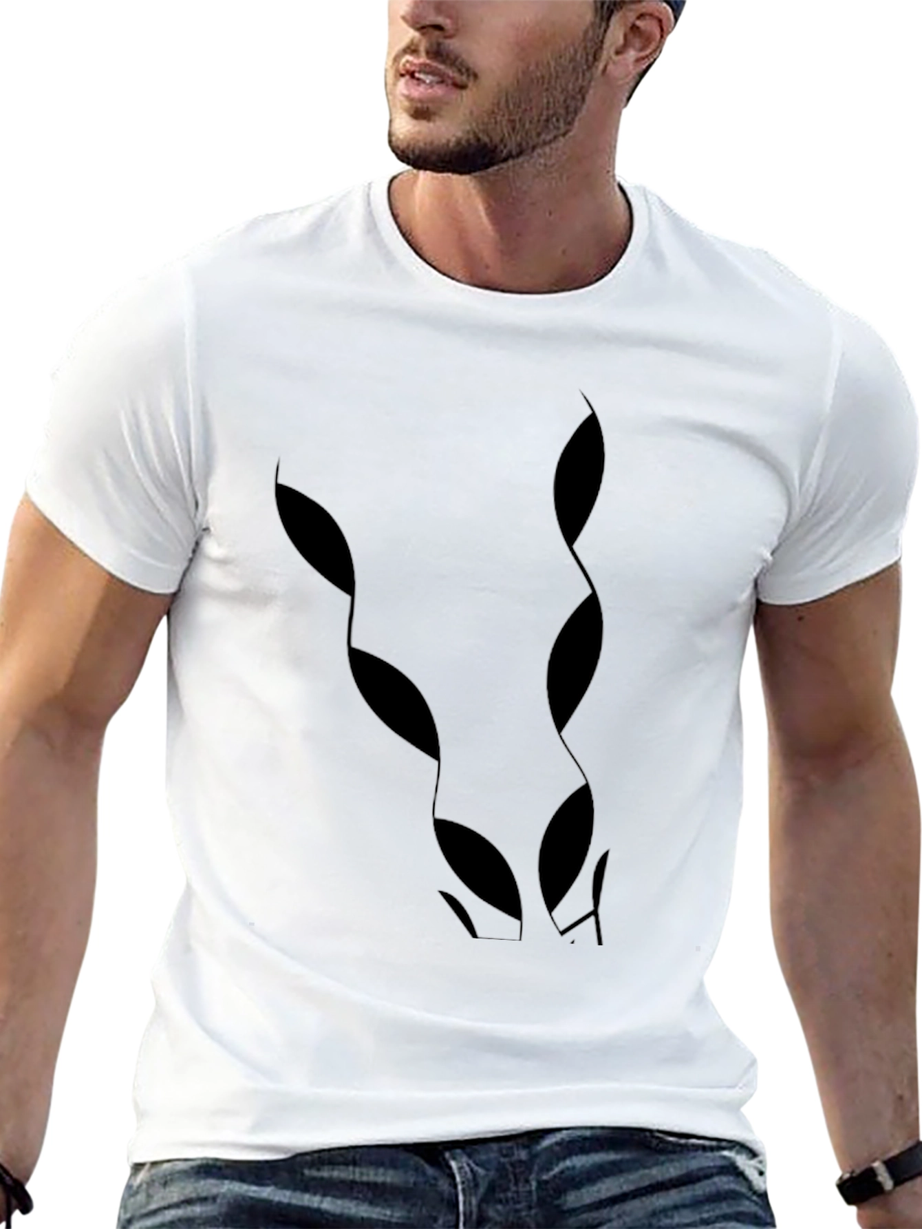 Black Alien Graphic Tee - Mens Casual Shirt