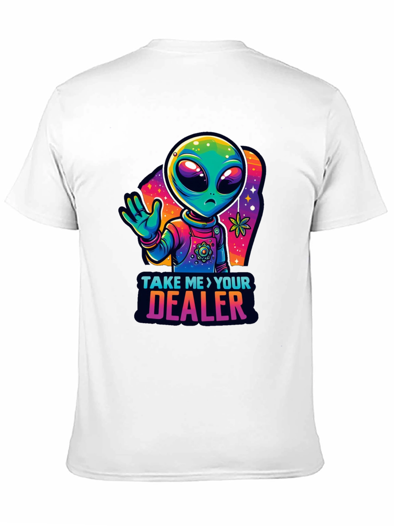 Alien Take Me To Your Dealer Black T-Shirt