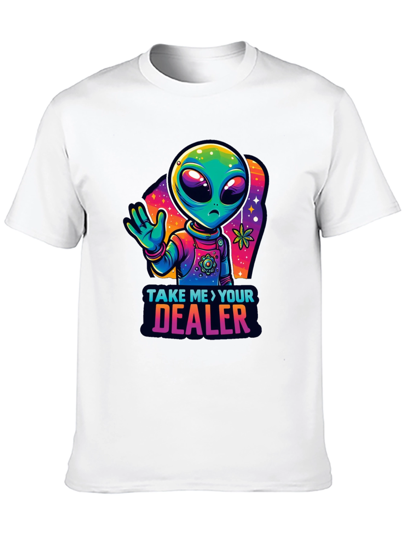 Alien Take Me To Your Dealer Black T-Shirt