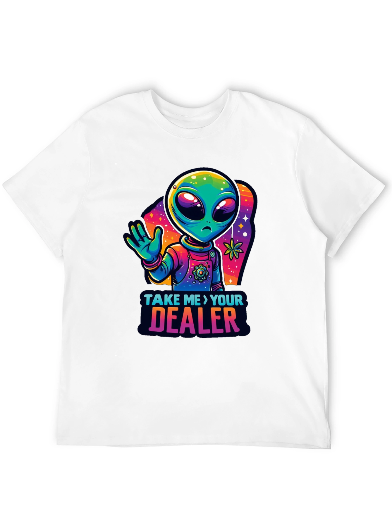 Alien Take Me To Your Dealer Black T-Shirt