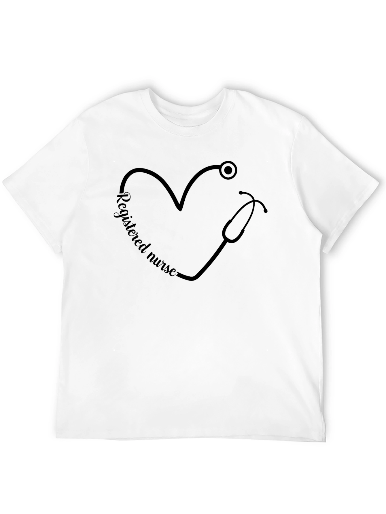 Registered Nurse Stethoscope Heart T-Shirt