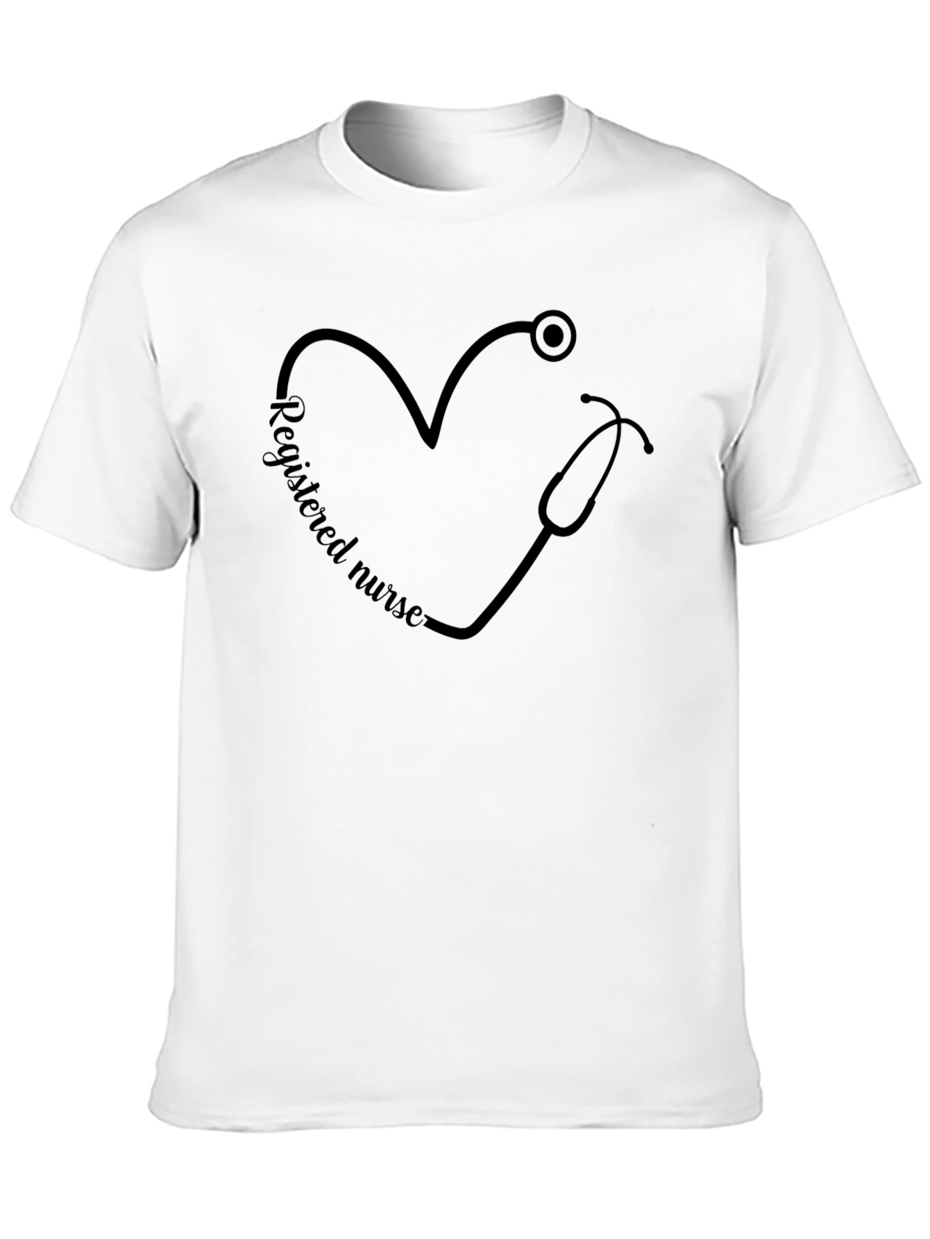 Registered Nurse Stethoscope Heart T-Shirt