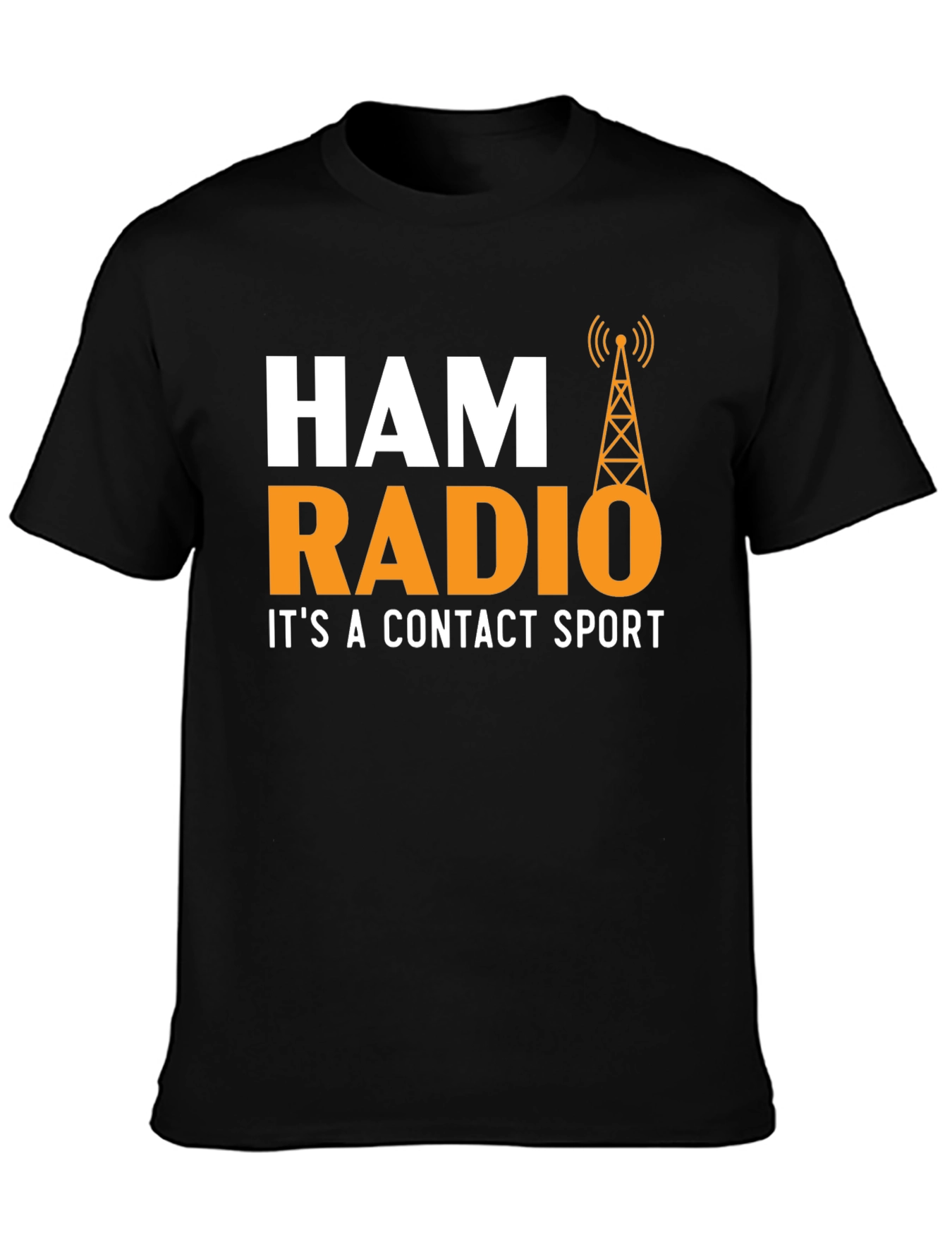 Ham Radio Contact Sport T-Shirt - Black