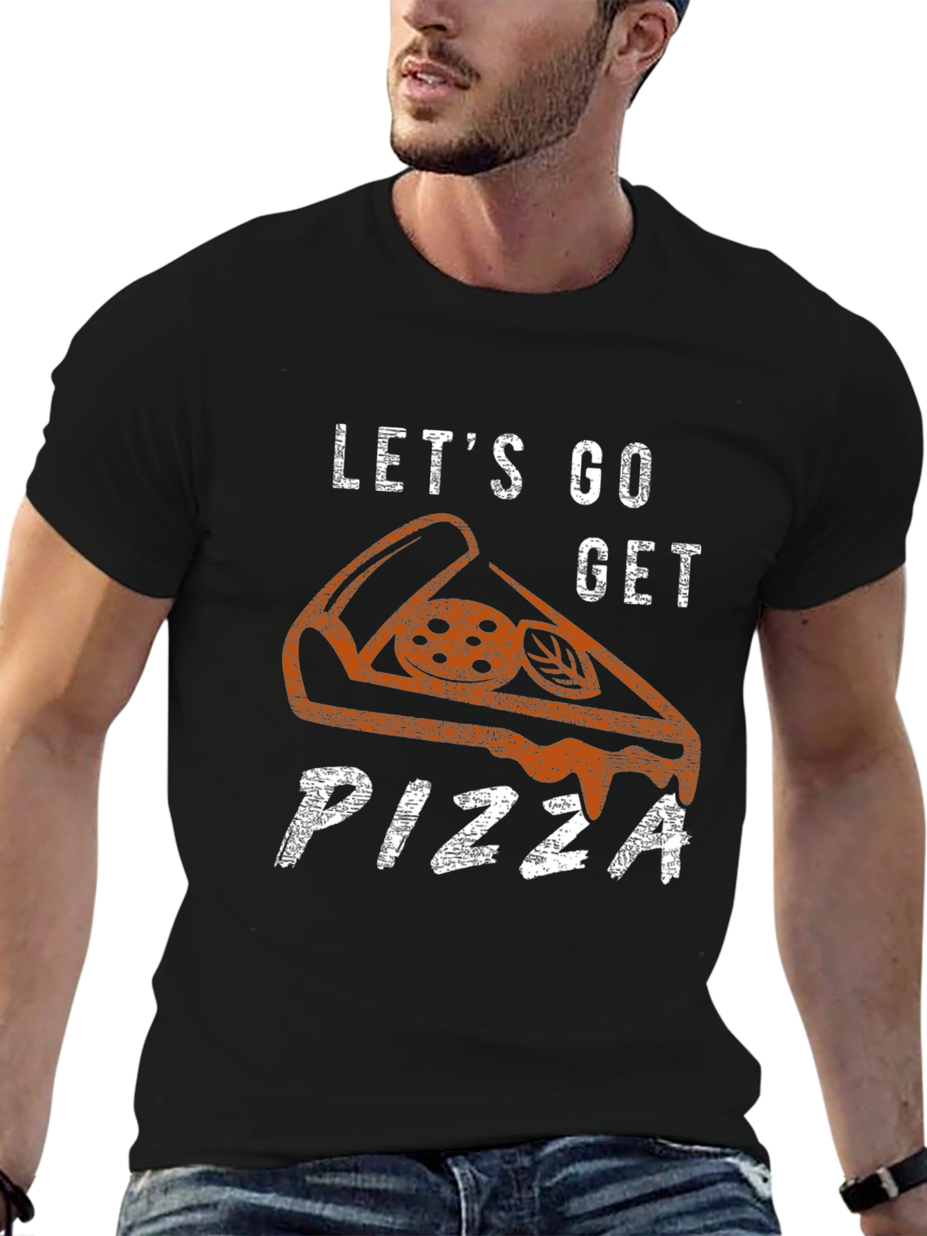 Lets Go Get Pizza Graphic Tee