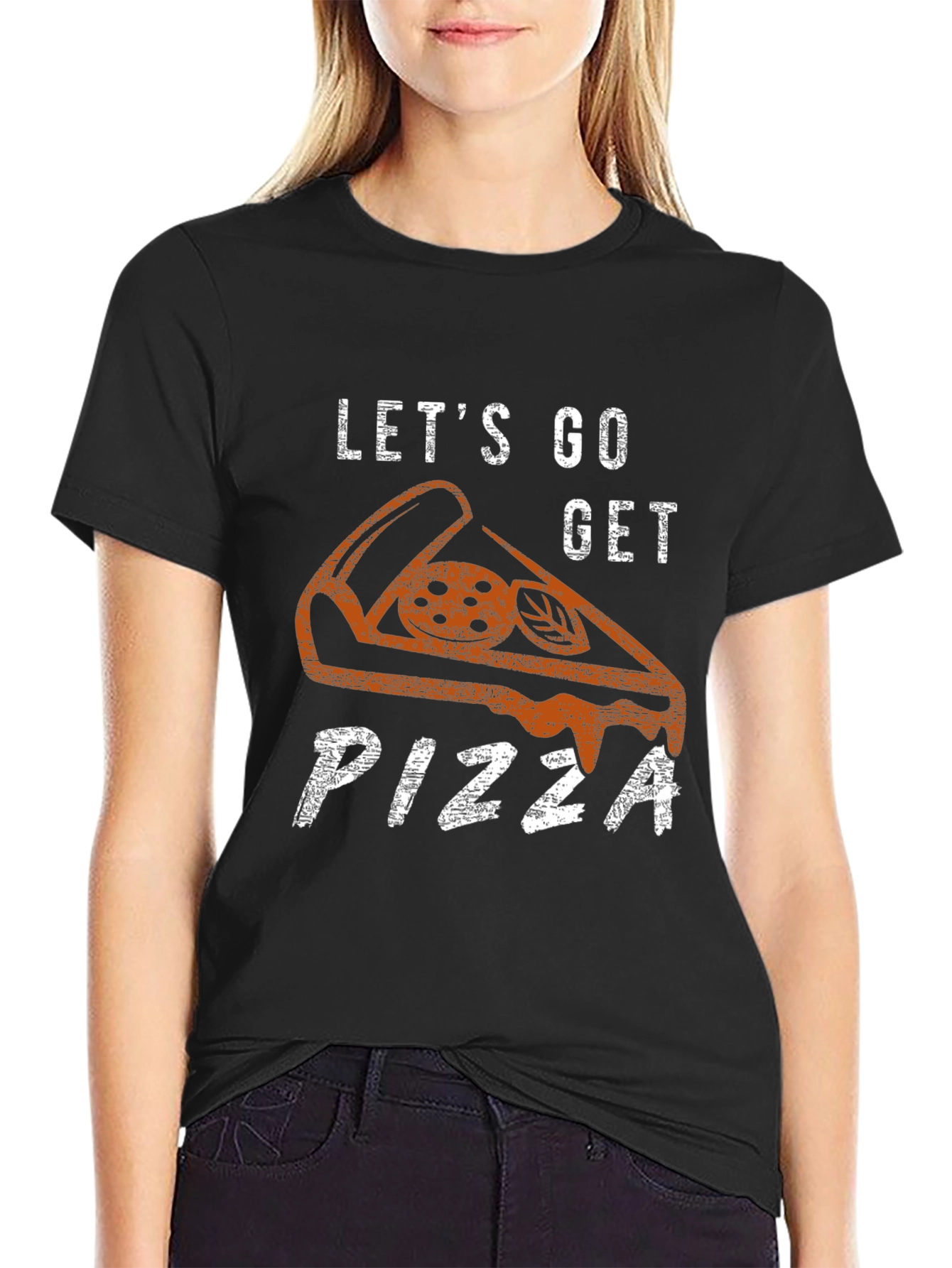 Lets Go Get Pizza Graphic Tee