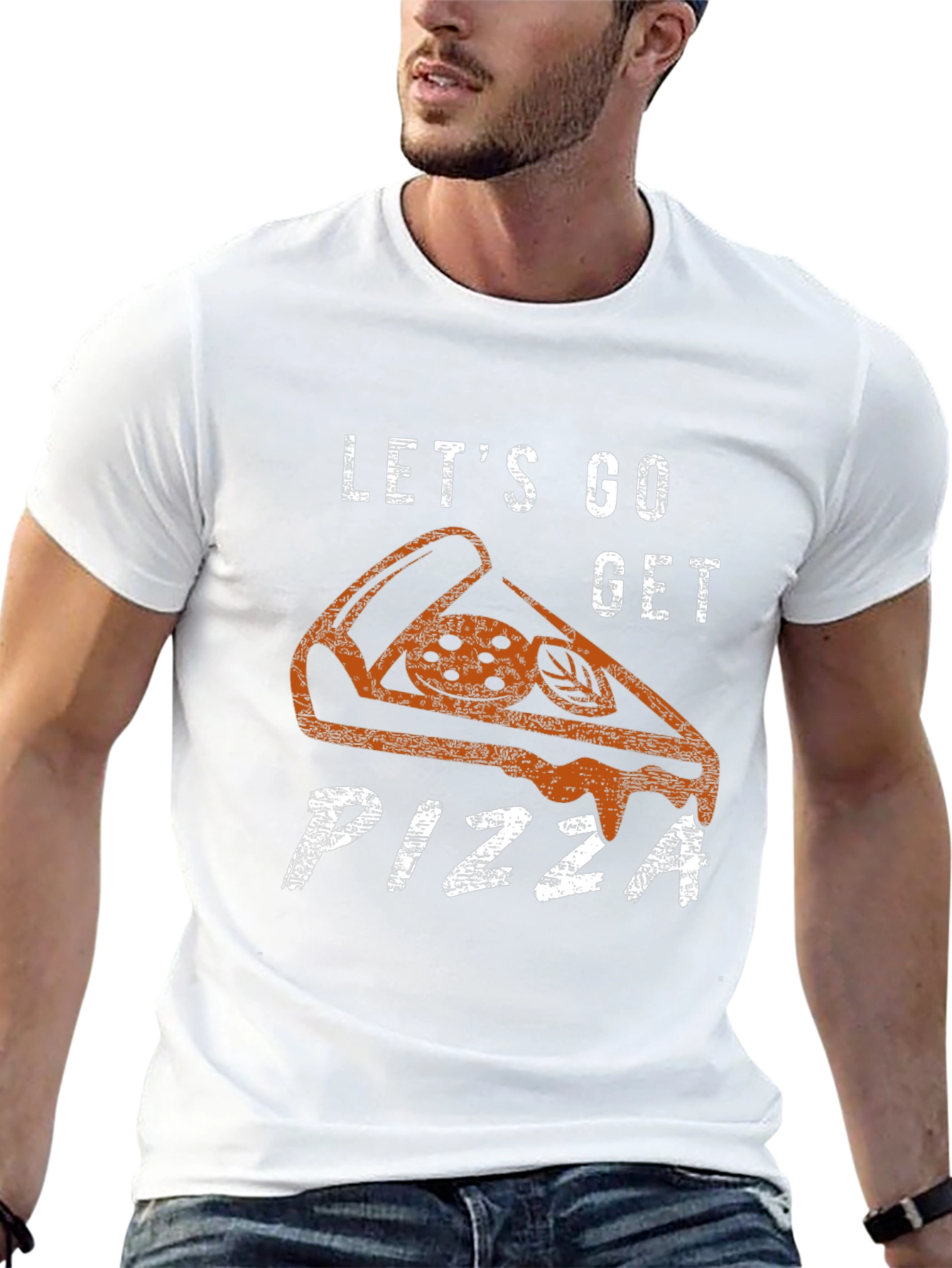 Lets Go Get Pizza Graphic Tee