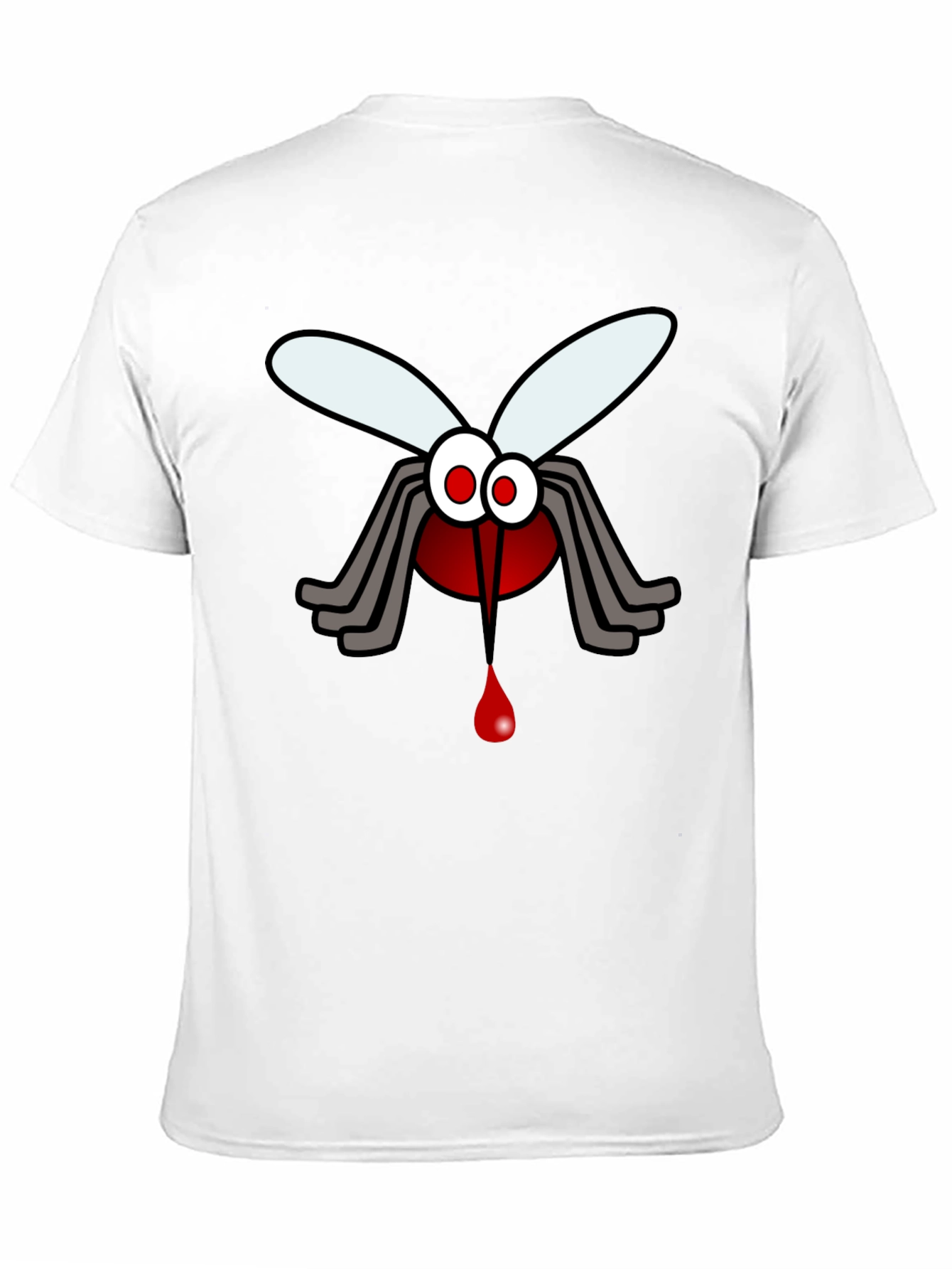 Funny Mosquito Blood Graphic Print T-Shirt