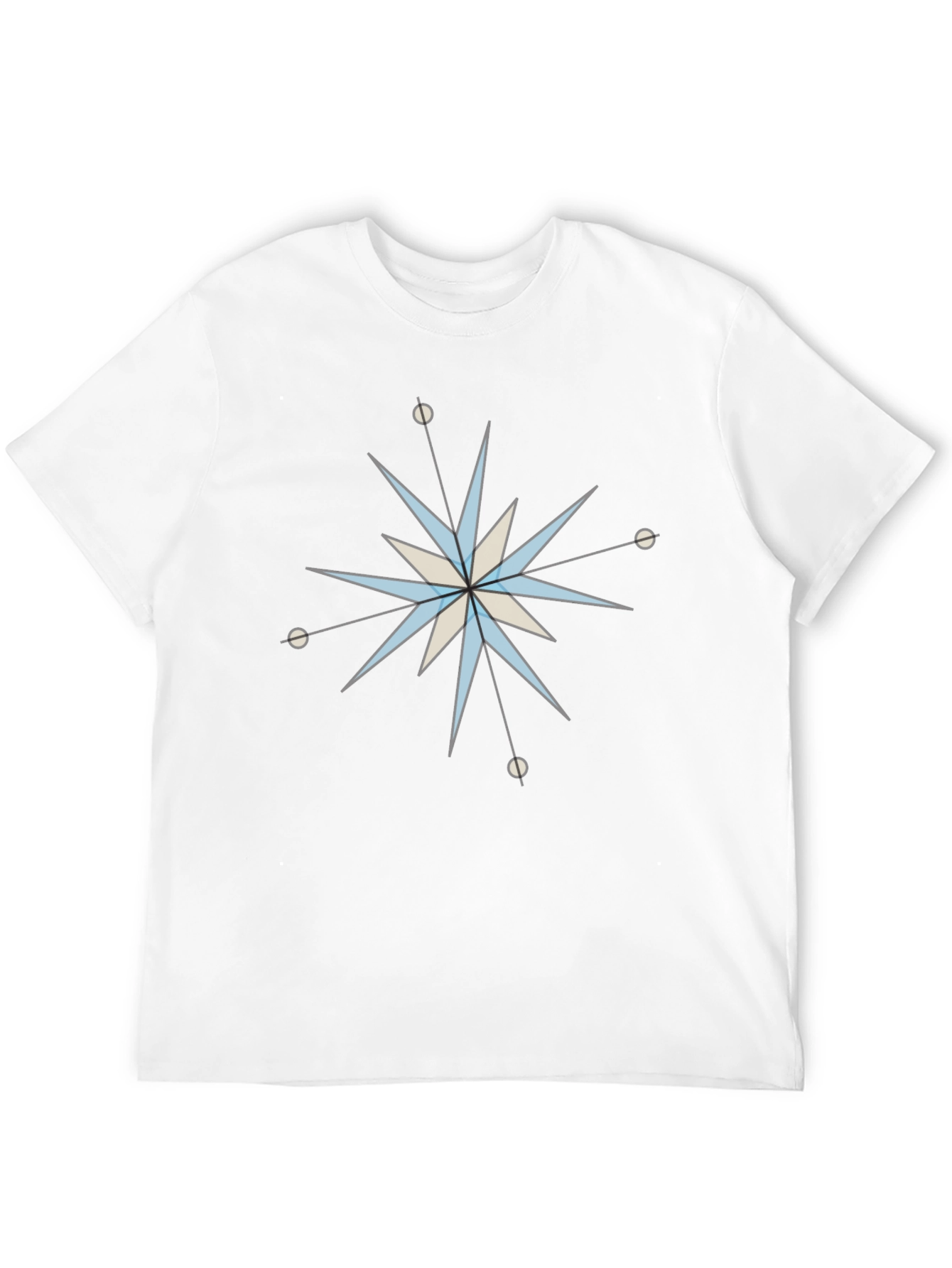 Modern Starburst Tee - Graphic Black T-Shirt