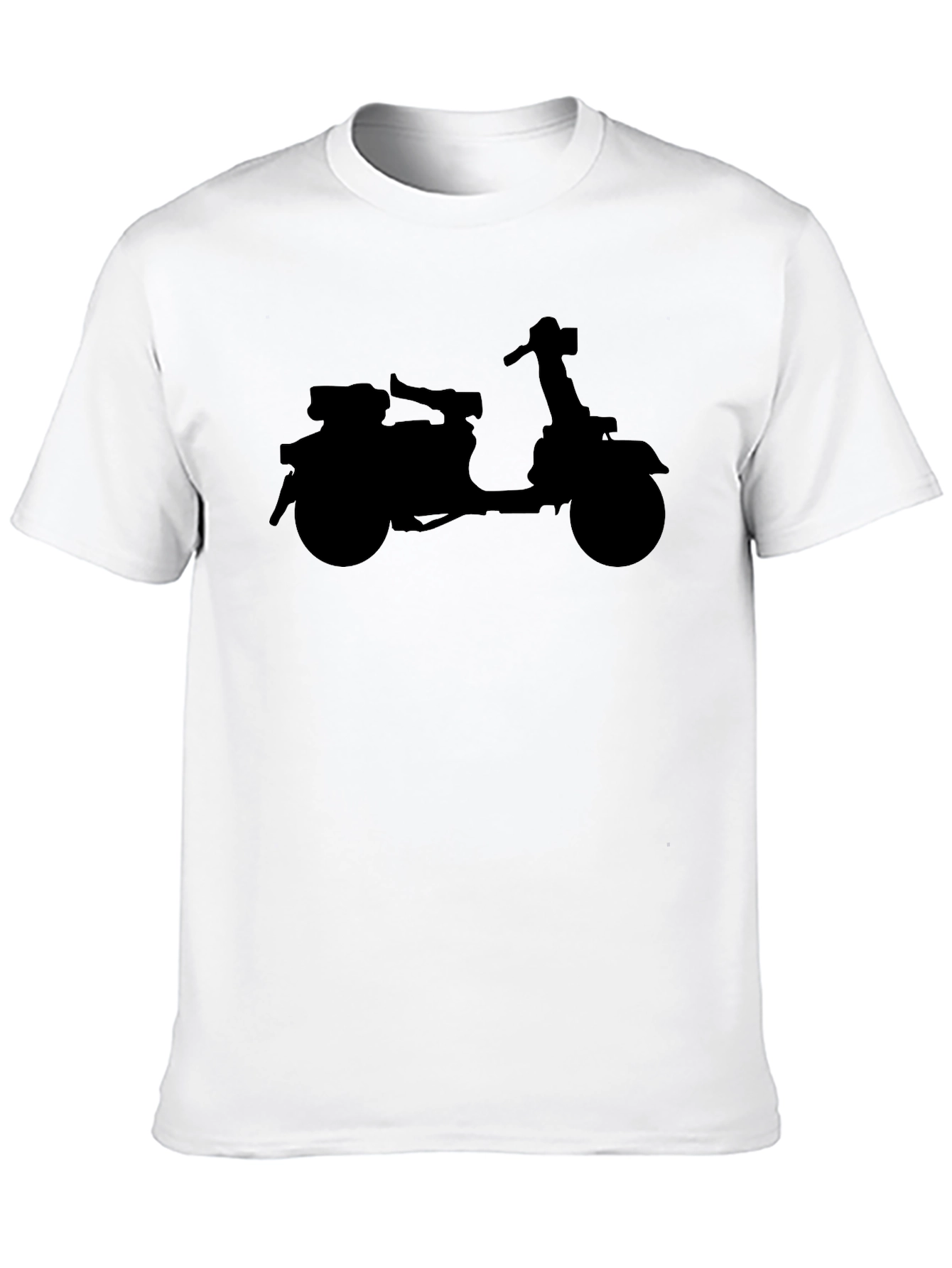 Scooter Silhouette T-Shirt - Classic Black Tee