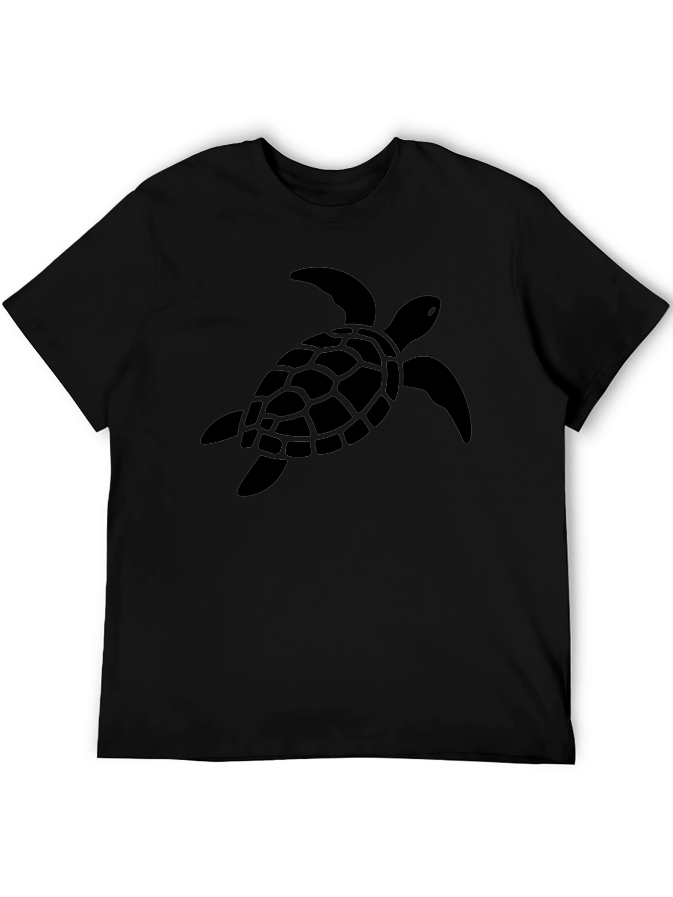 Black Turtle Graphic Tee - Casual Mens Shirt
